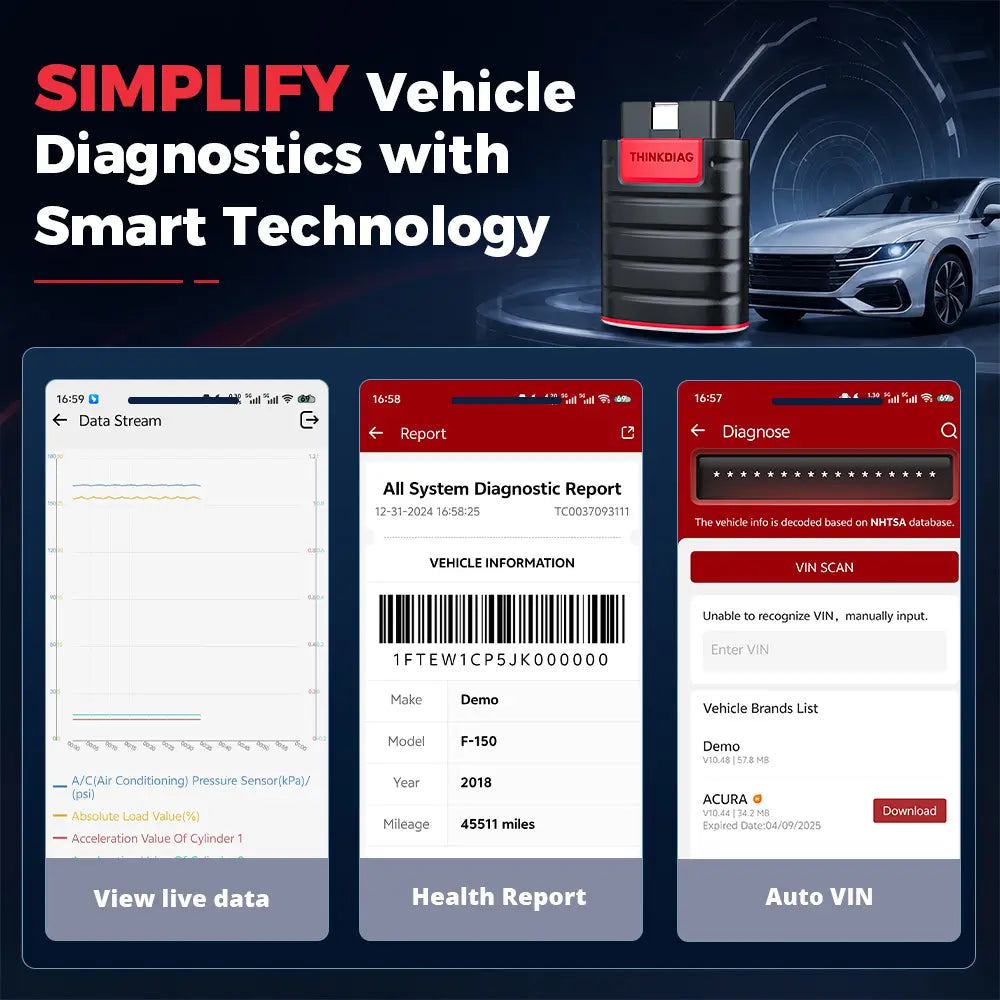 THINKCAR ThinkDiag Bidirectional Bluetooth OBD2 Scanner