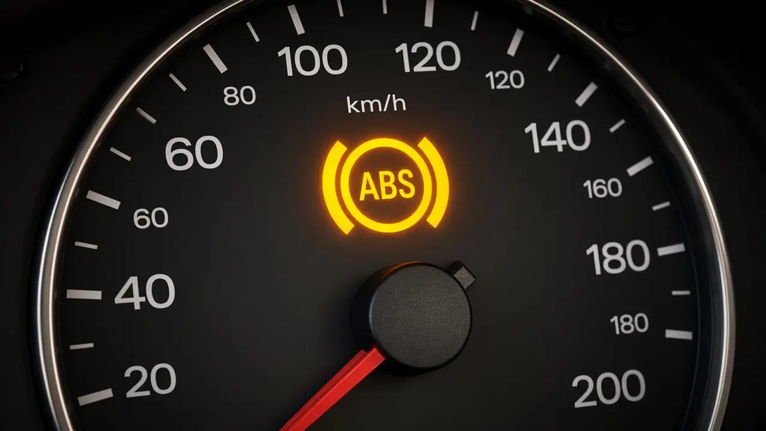 ABS light on with no engine codes: speedometer showing the ABS warning light