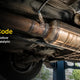 P0420 catalytic converter check: exhaust catalytic converter and oxygen sensor under the car