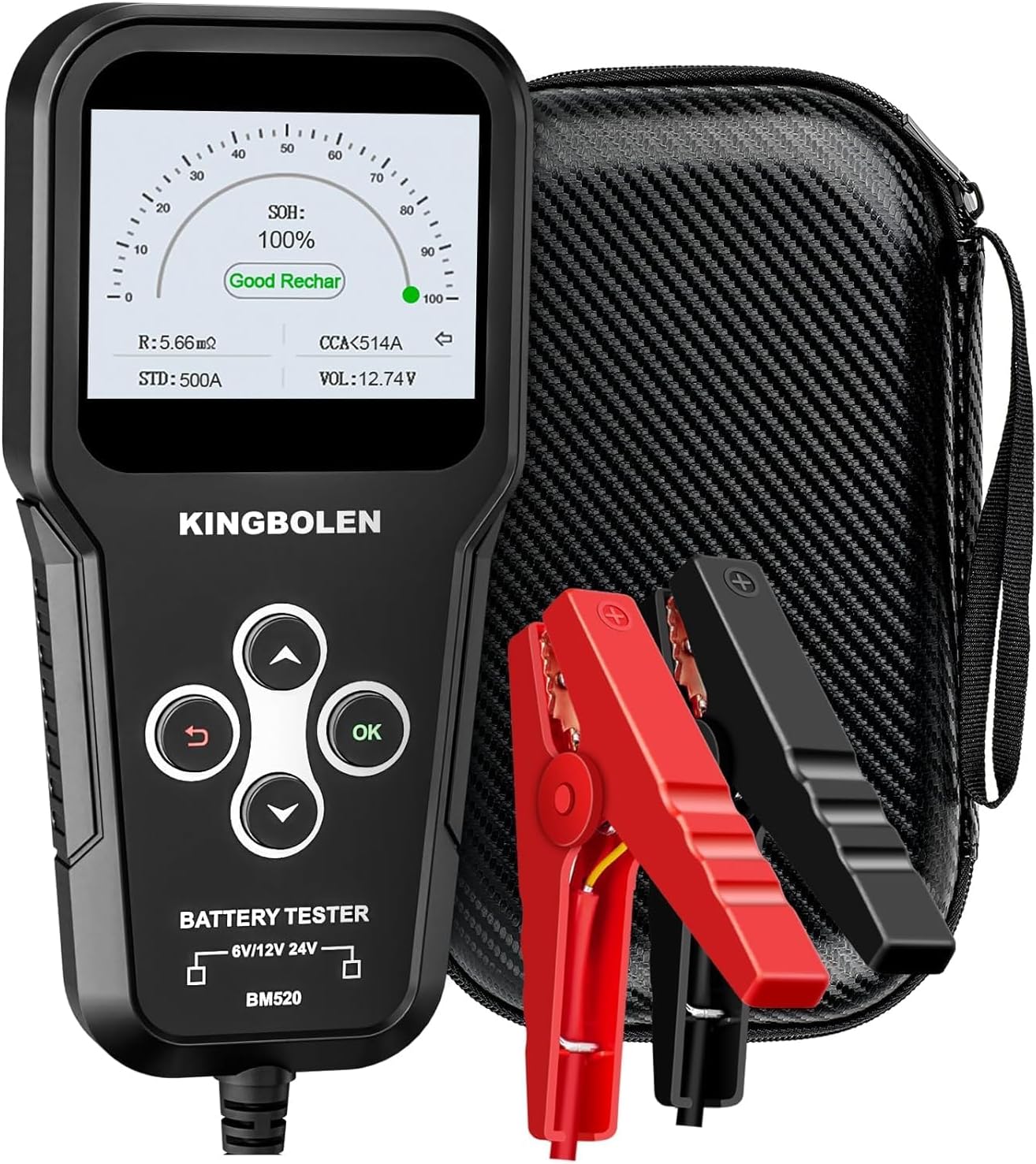 KINGBOLEN BM520 6V 12V 24V Auto Battery Tester