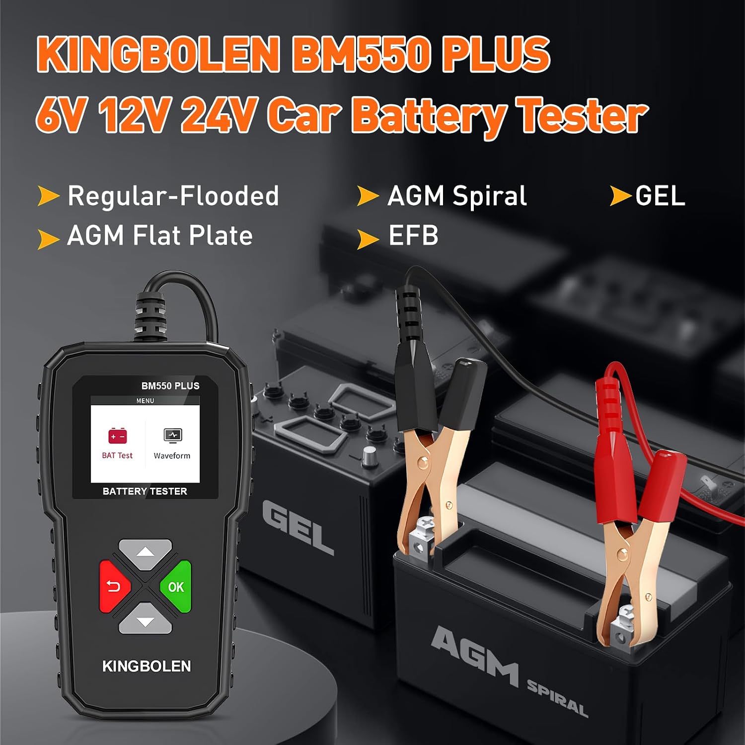 KINGBOLEN BM550 Plus Car Battery Tester