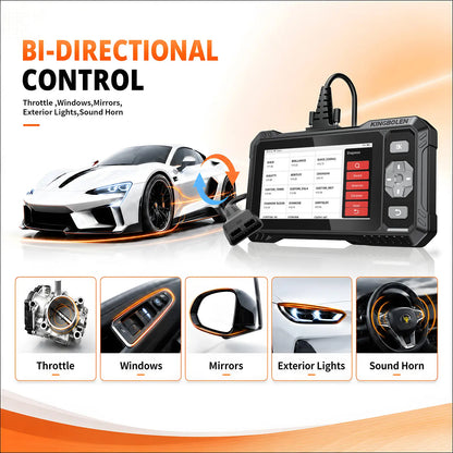 KINGBOLEN S608 bi-directional control for throttle, windows, mirrors, exterior lights, and horn