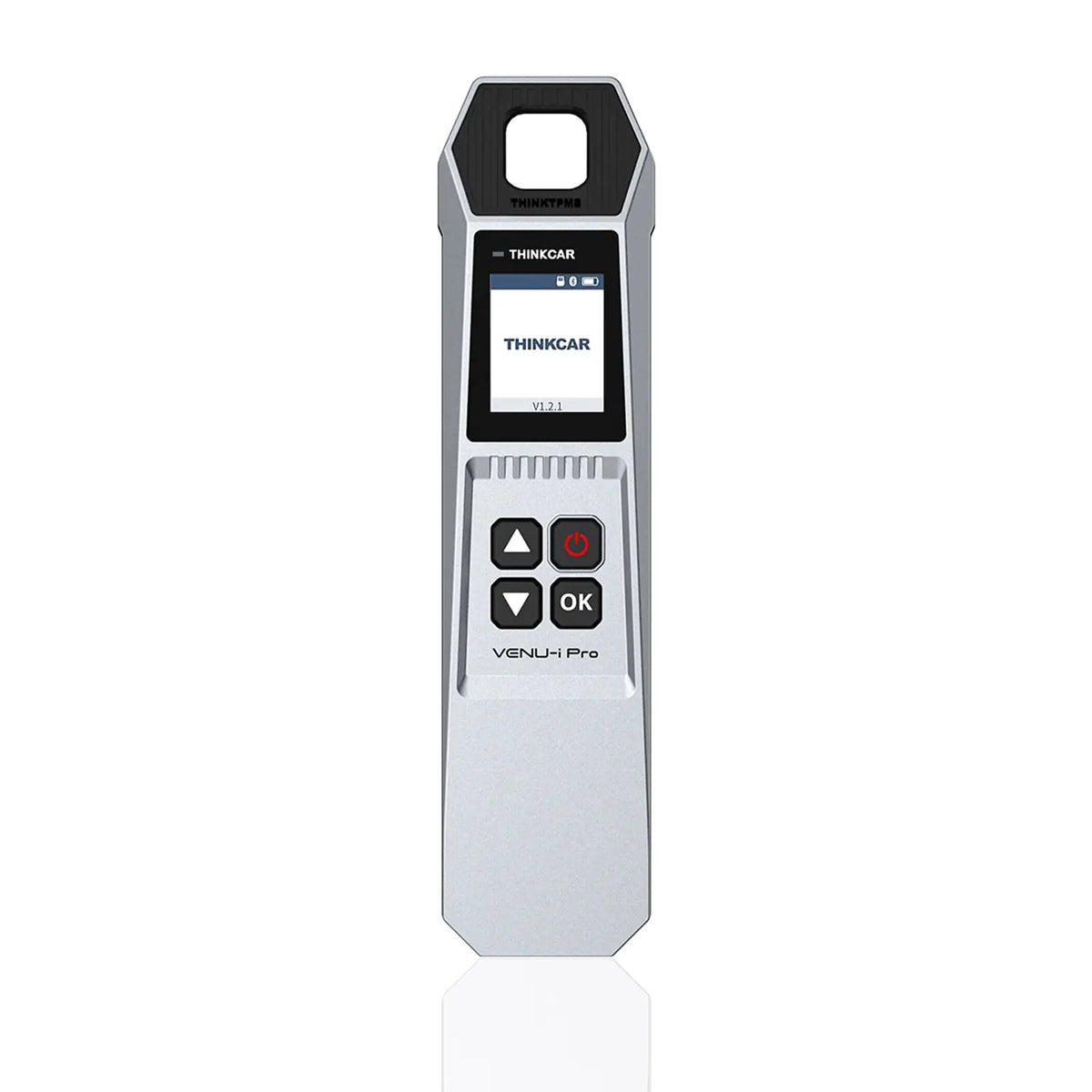 THINKCAR VENU-i Pro handheld TPMS tool showing the THINKCAR screen, four buttons, and THINKTPMS head