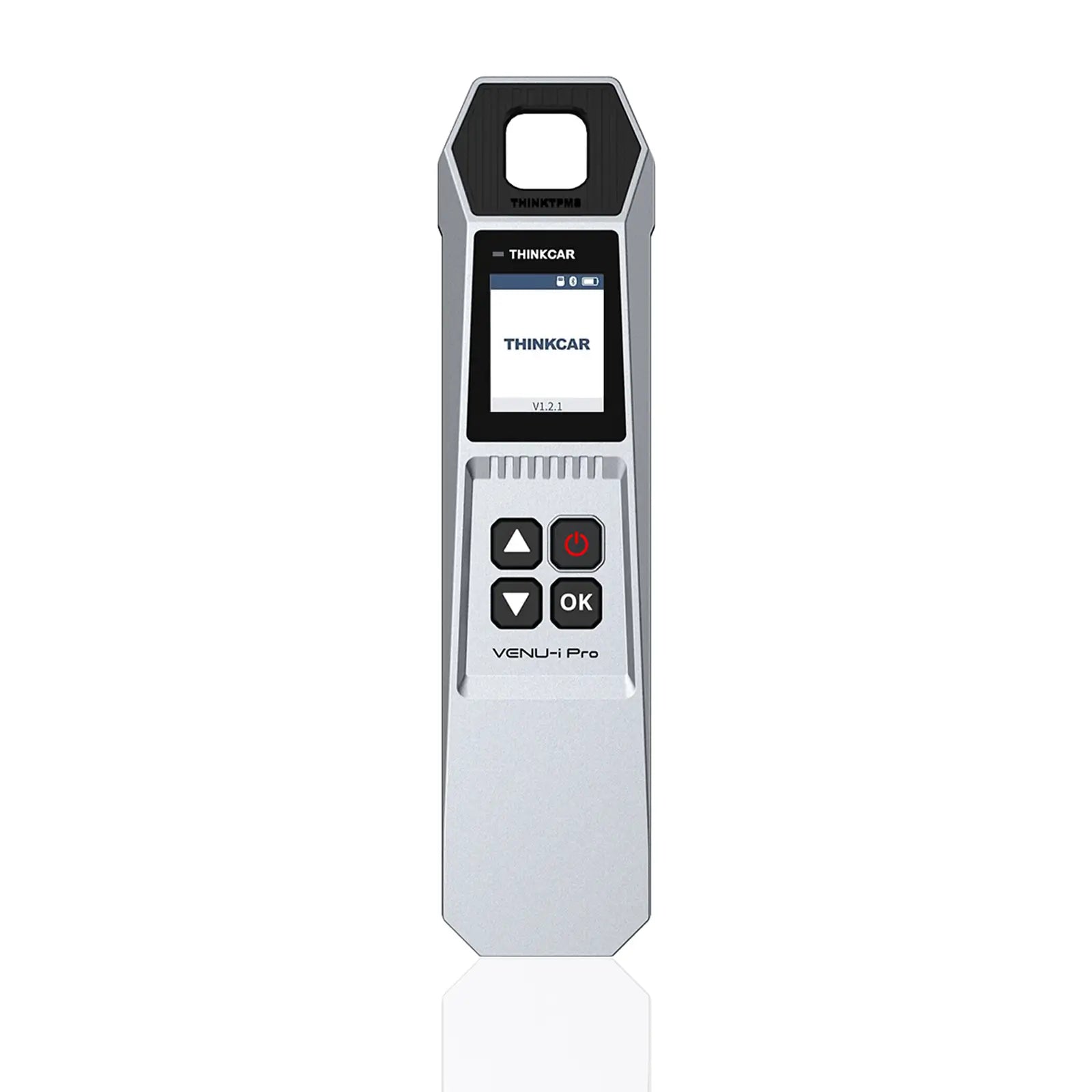 THINKCAR VENU-i Pro handheld TPMS tool showing the THINKCAR screen, four buttons, and THINKTPMS head