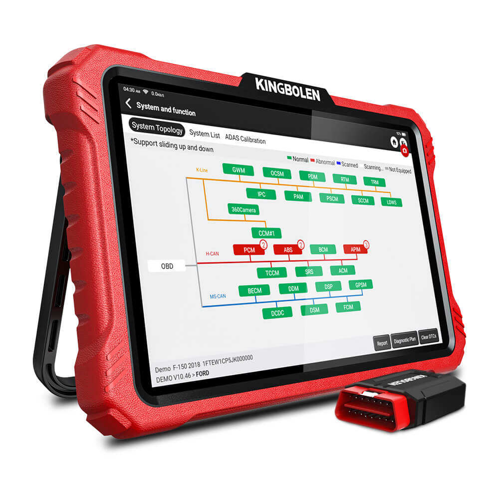 KINGBOLEN K10 PRO Professional OBD2 scanner with Topology Map